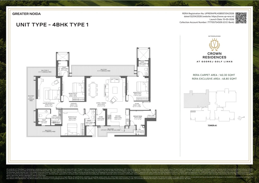 4 BHK + Utility Layout