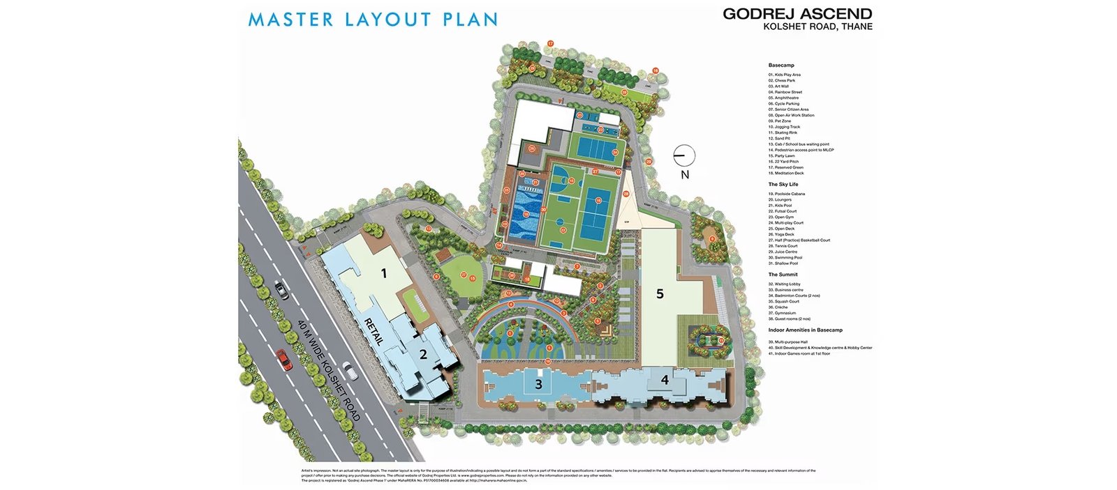 Godrej Ascend Kolshet Road Master Plan